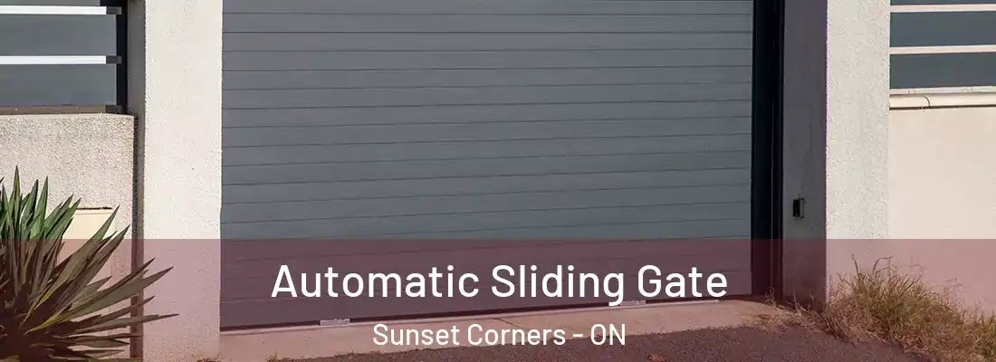  Automatic Sliding Gate Sunset Corners - ON