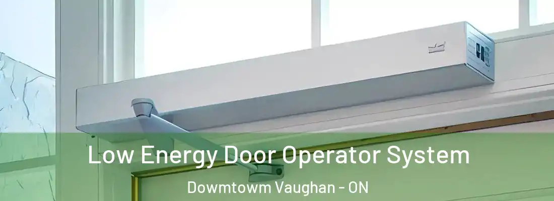  Low Energy Door Operator System Dowmtowm Vaughan - ON