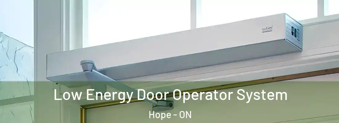  Low Energy Door Operator System Hope - ON
