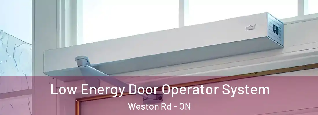  Low Energy Door Operator System Weston Rd - ON