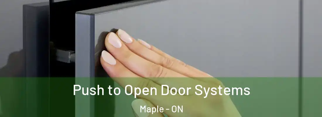  Push to Open Door Systems Maple - ON