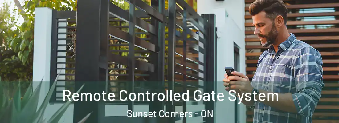  Remote Controlled Gate System Sunset Corners - ON