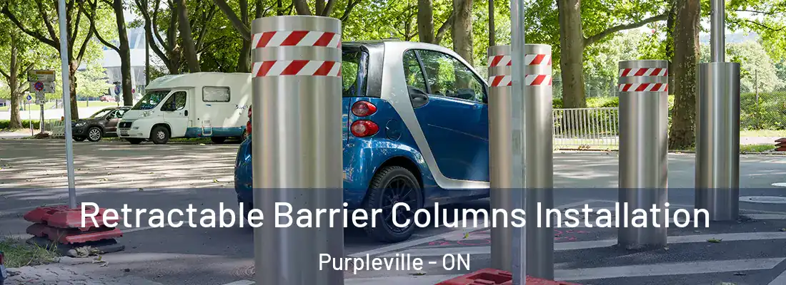  Retractable Barrier Columns Installation Purpleville - ON