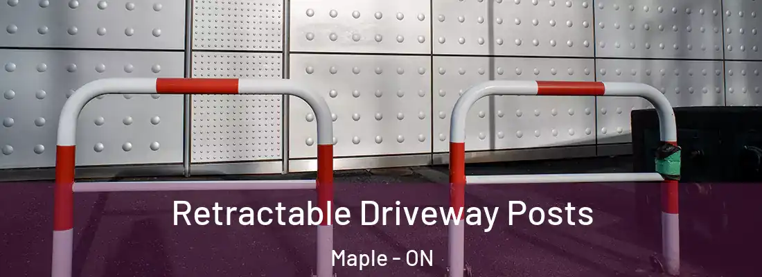  Retractable Driveway Posts Maple - ON