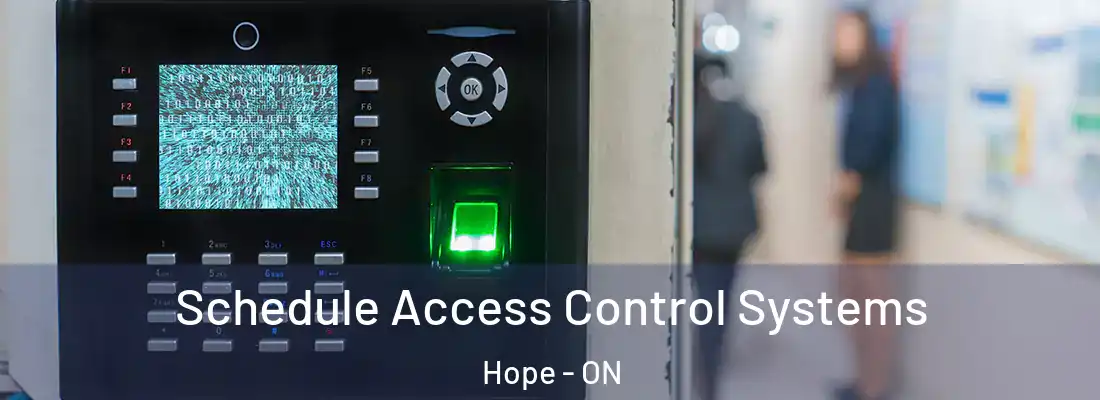  Schedule Access Control Systems Hope - ON